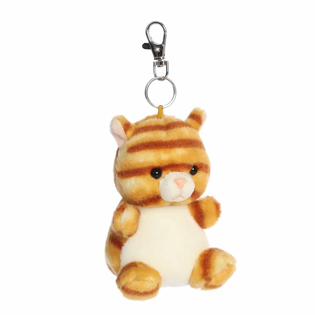 3/4 profile view of Aurora Plush Meow Kitty Palm Pal Clip-On