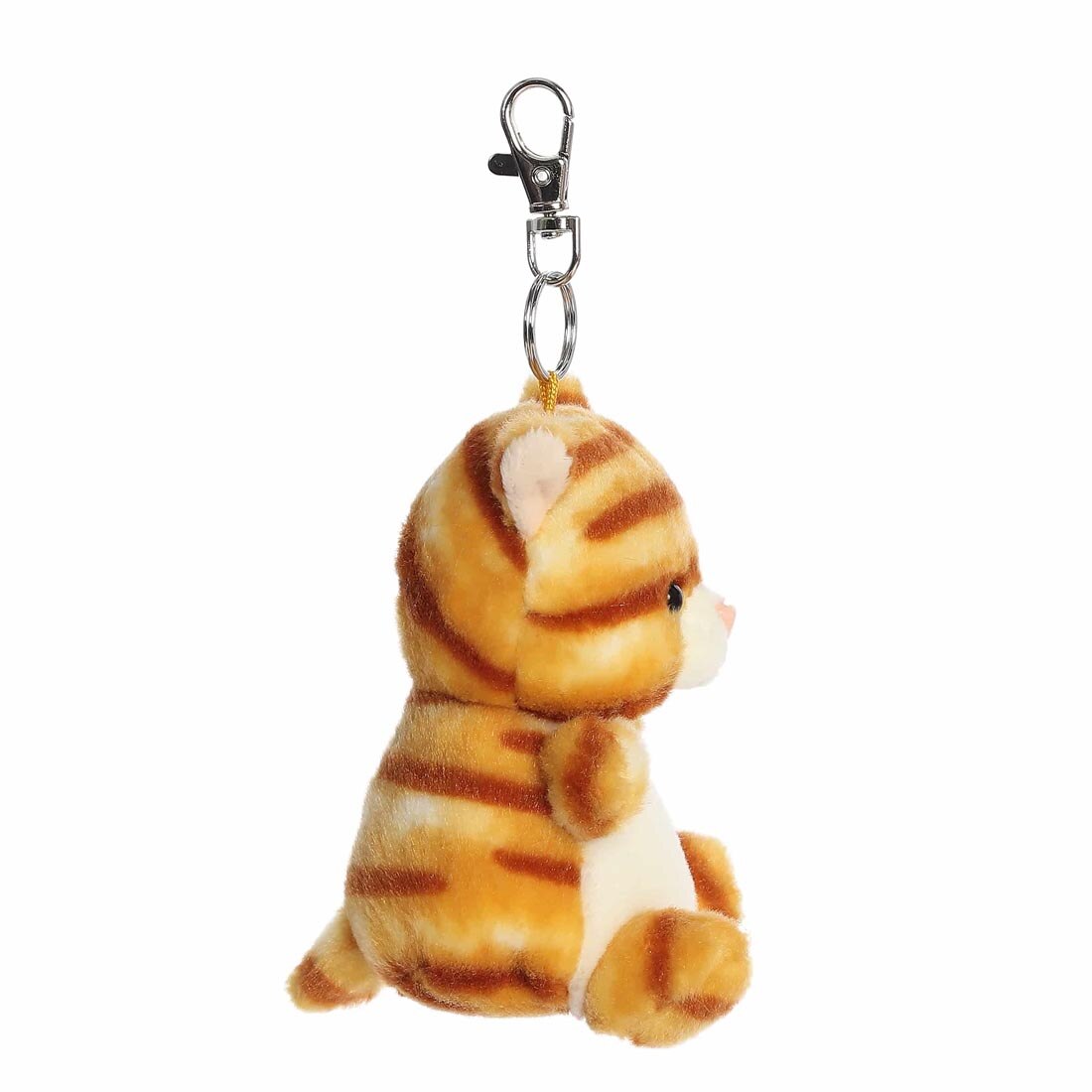 side view of Aurora Plush Meow Kitty Palm Pal Clip-On