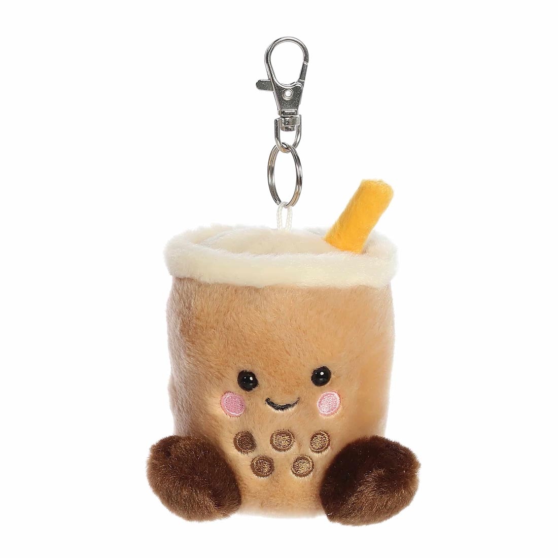 Aurora Plush Milky Tea Boba Palm Pal Clip-On