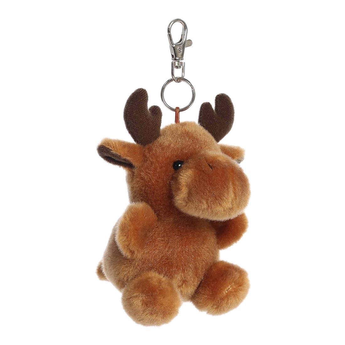 Cinnamon Moose Palm Pal Clip-On by Aurora Plush