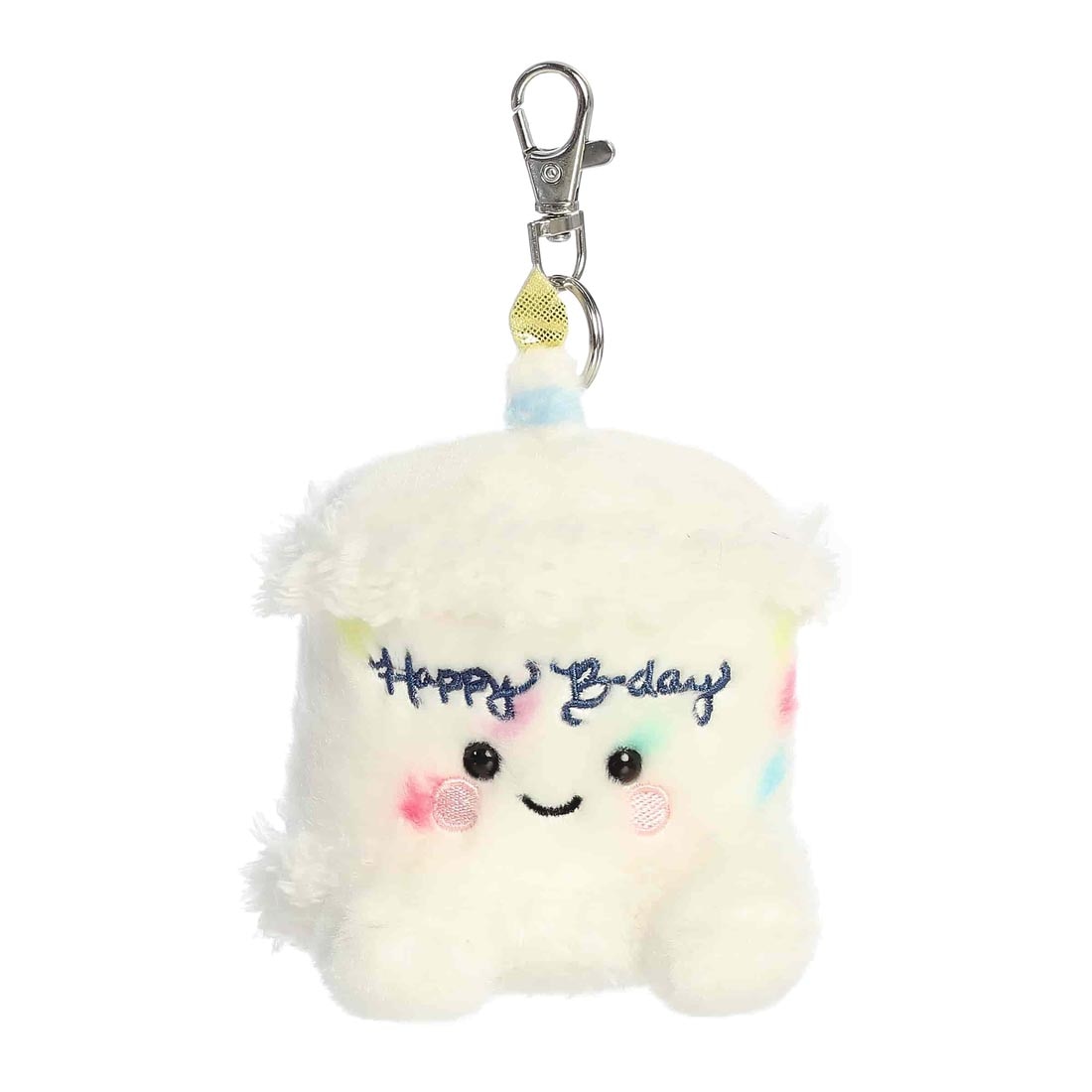 Happy B-Day Cake Palm Pal Clip-On by Aurora Plush