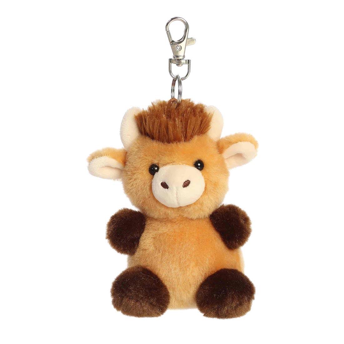 Hubert Highland Cow Palm Pal Clip-On by Aurora Plush