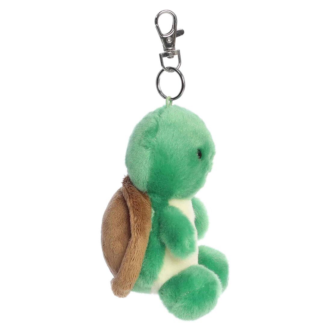 side view of Honu Sea Turtle Palm Pal Clip-On by Aurora Plush