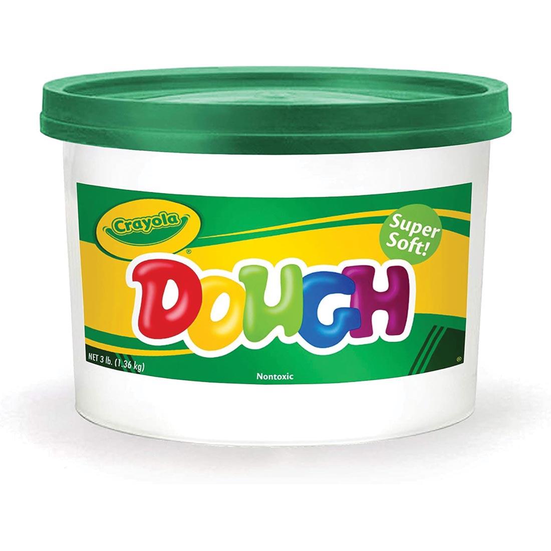 bucket of Crayola Green Dough