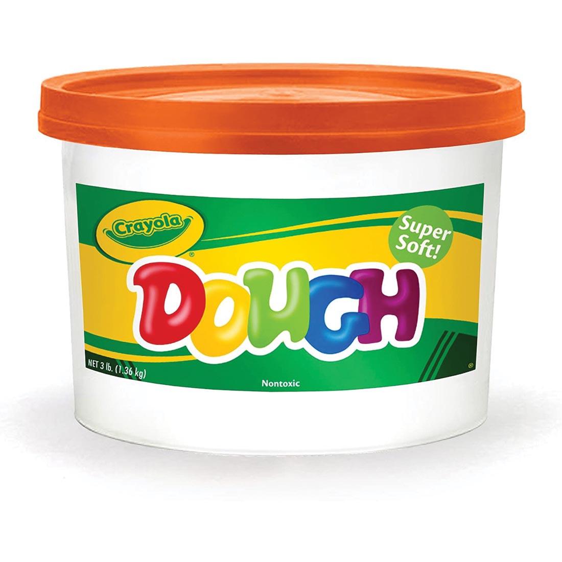bucket of Crayola Orange Dough