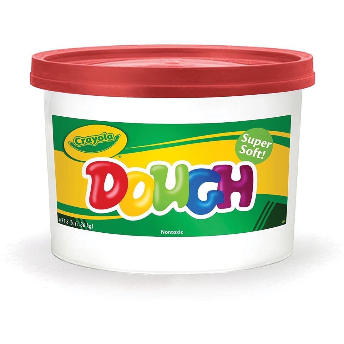 bucket of Crayola Red Dough