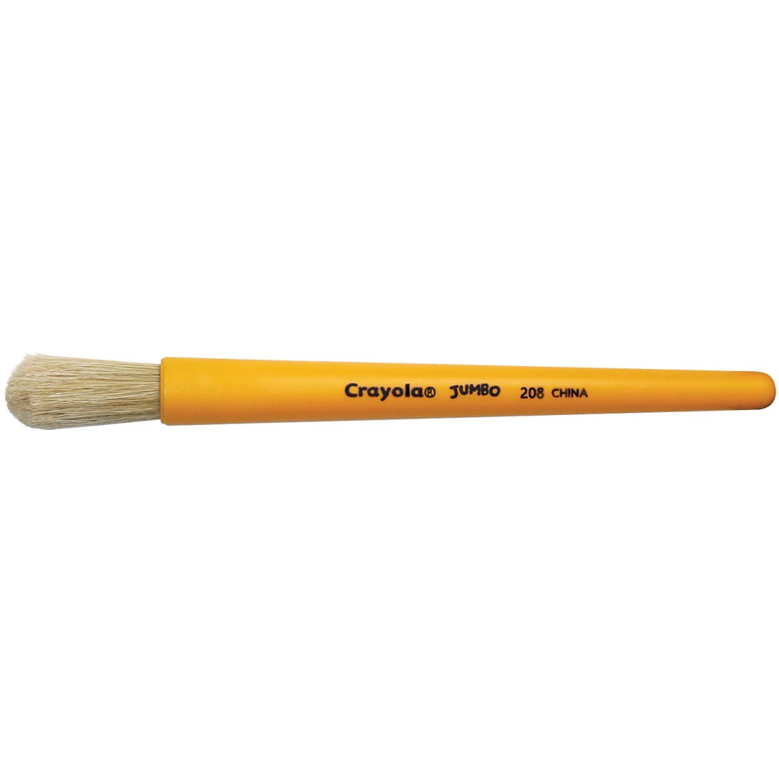 Crayola Jumbo Brush with white bristles and yellow handle