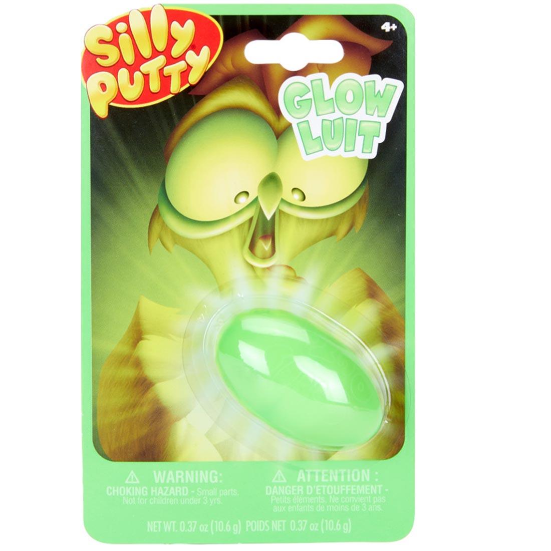 Glow Silly Putty package