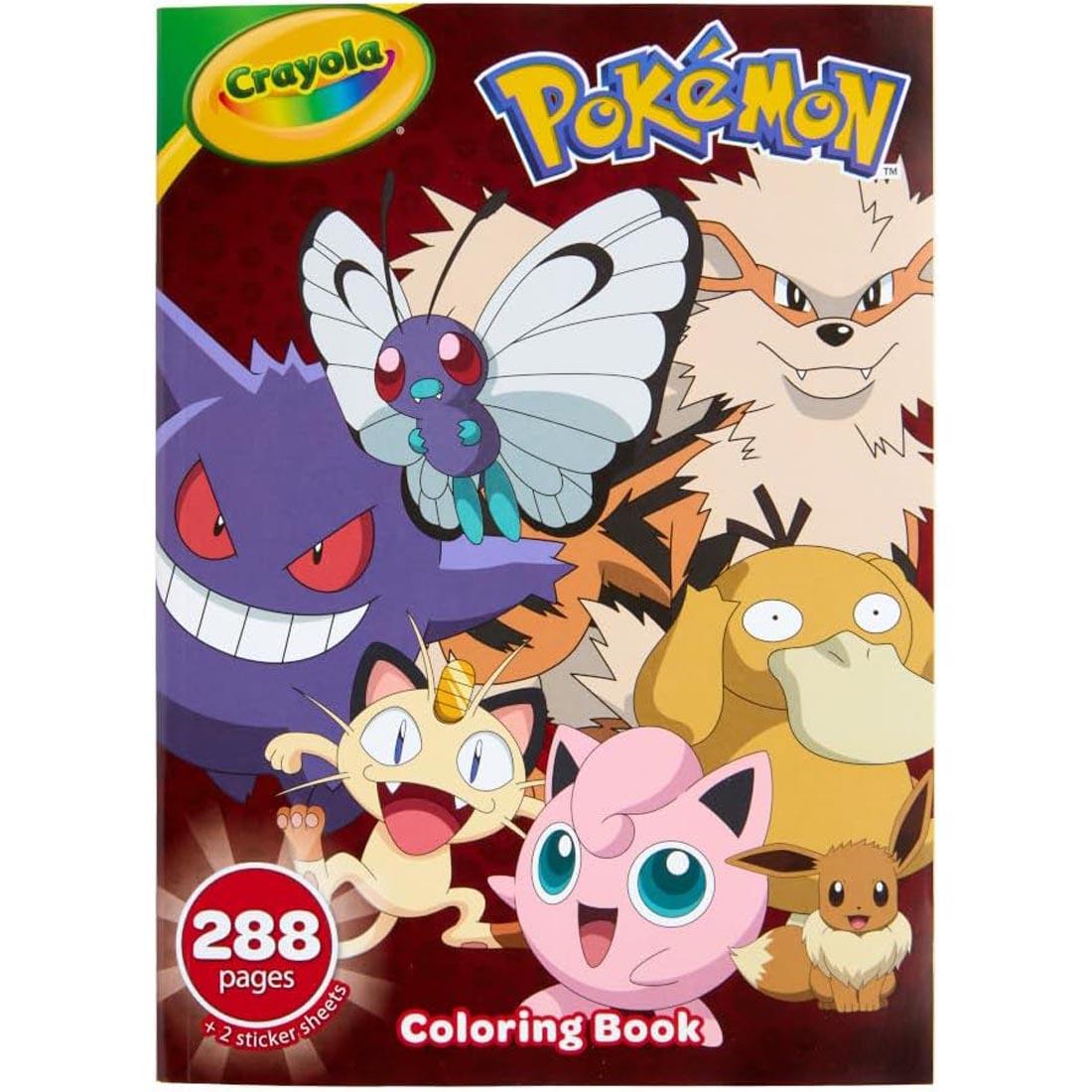 front cover of Pokemon Coloring Book By Crayola