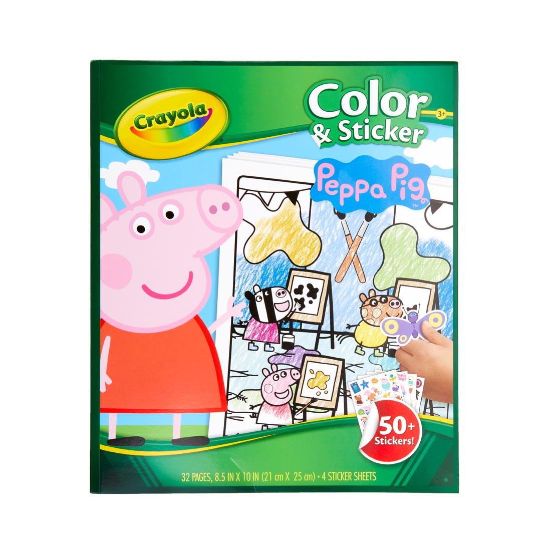 cover of Crayola Peppa Pig Color & Sticker Pages