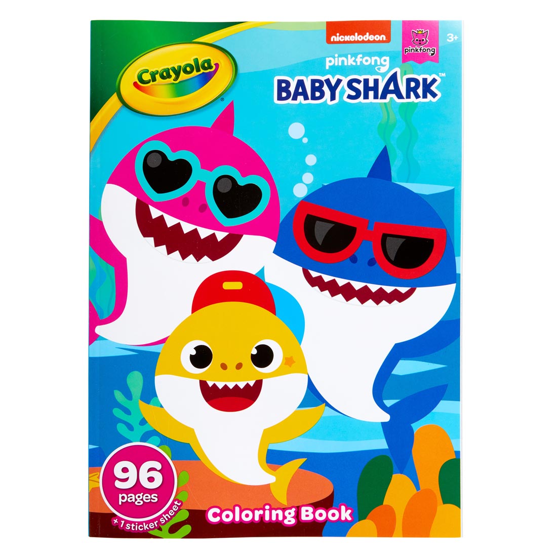 front cover of Crayola Baby Shark Coloring Book