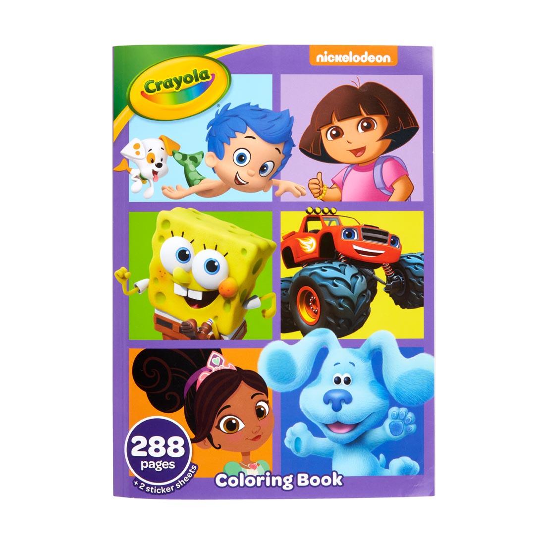 front cover of the Crayola Nick Jr. Coloring Book