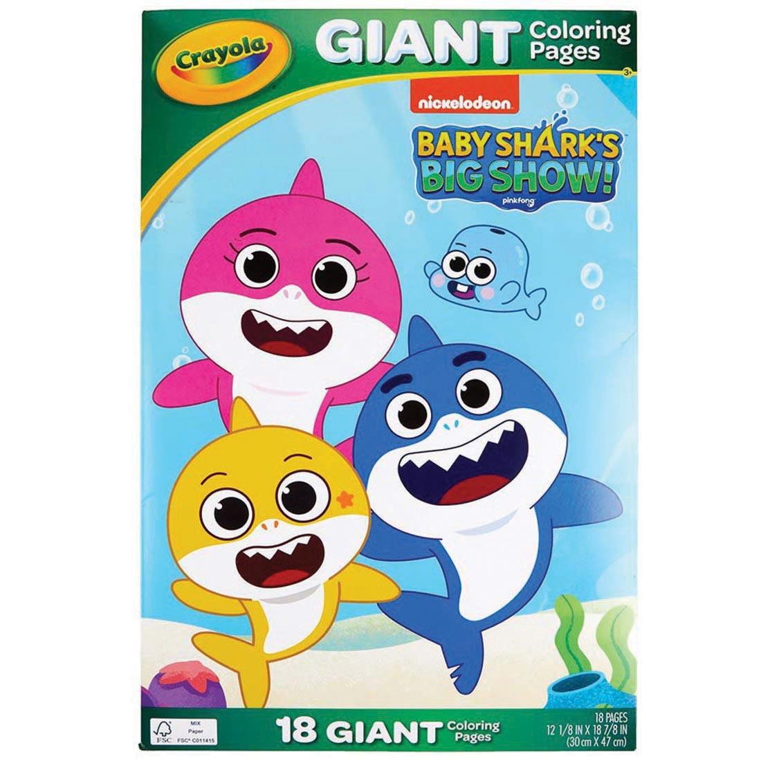 Crayola Baby Shark Giant Coloring Pages