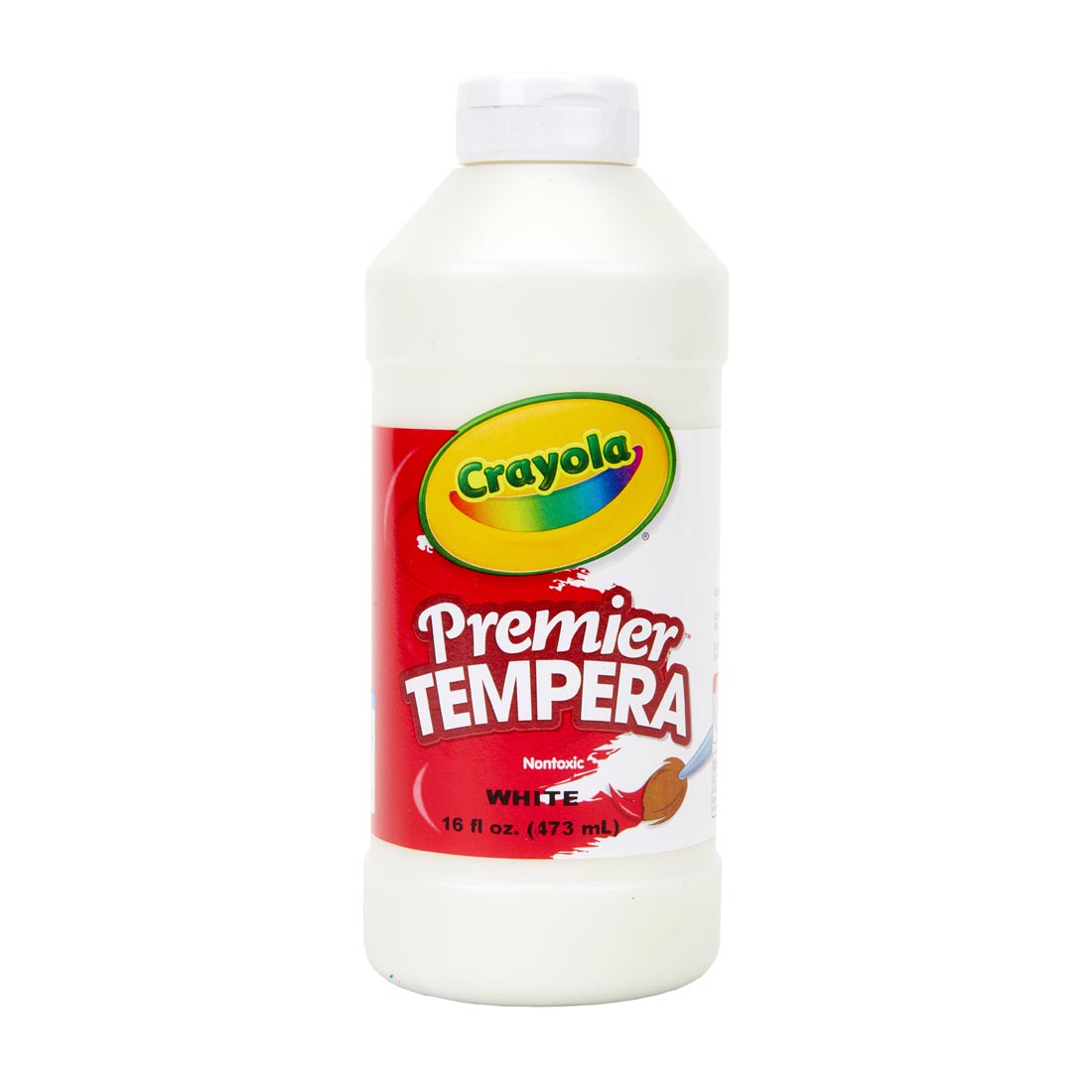 Bottle of White Crayola Premier Tempera Paint
