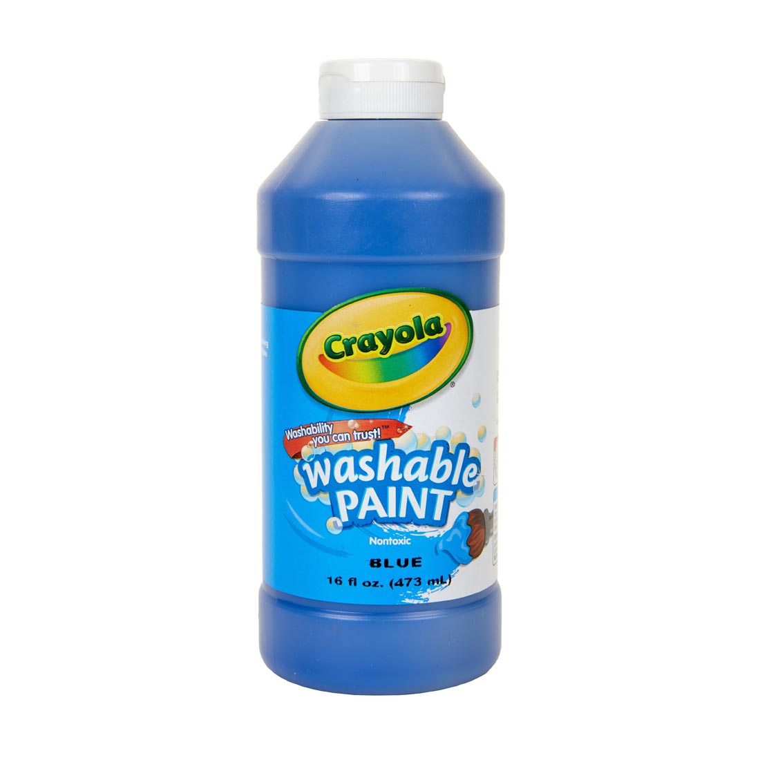 Bottle of Blue Crayola Washable Paint