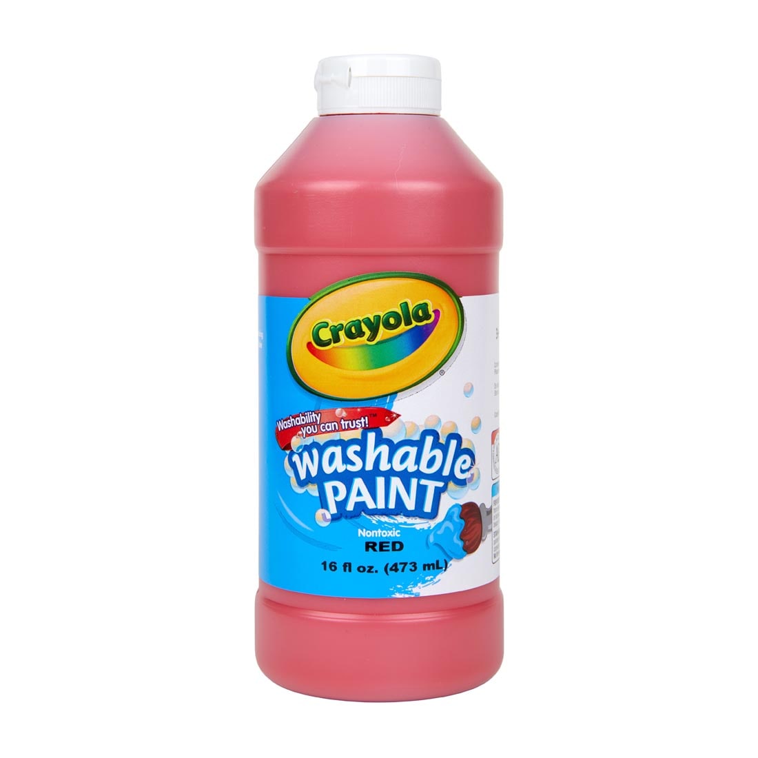 Bottle of Red Crayola Washable Paint