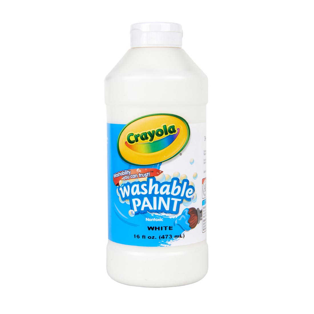 Bottle of White Crayola Washable Paint