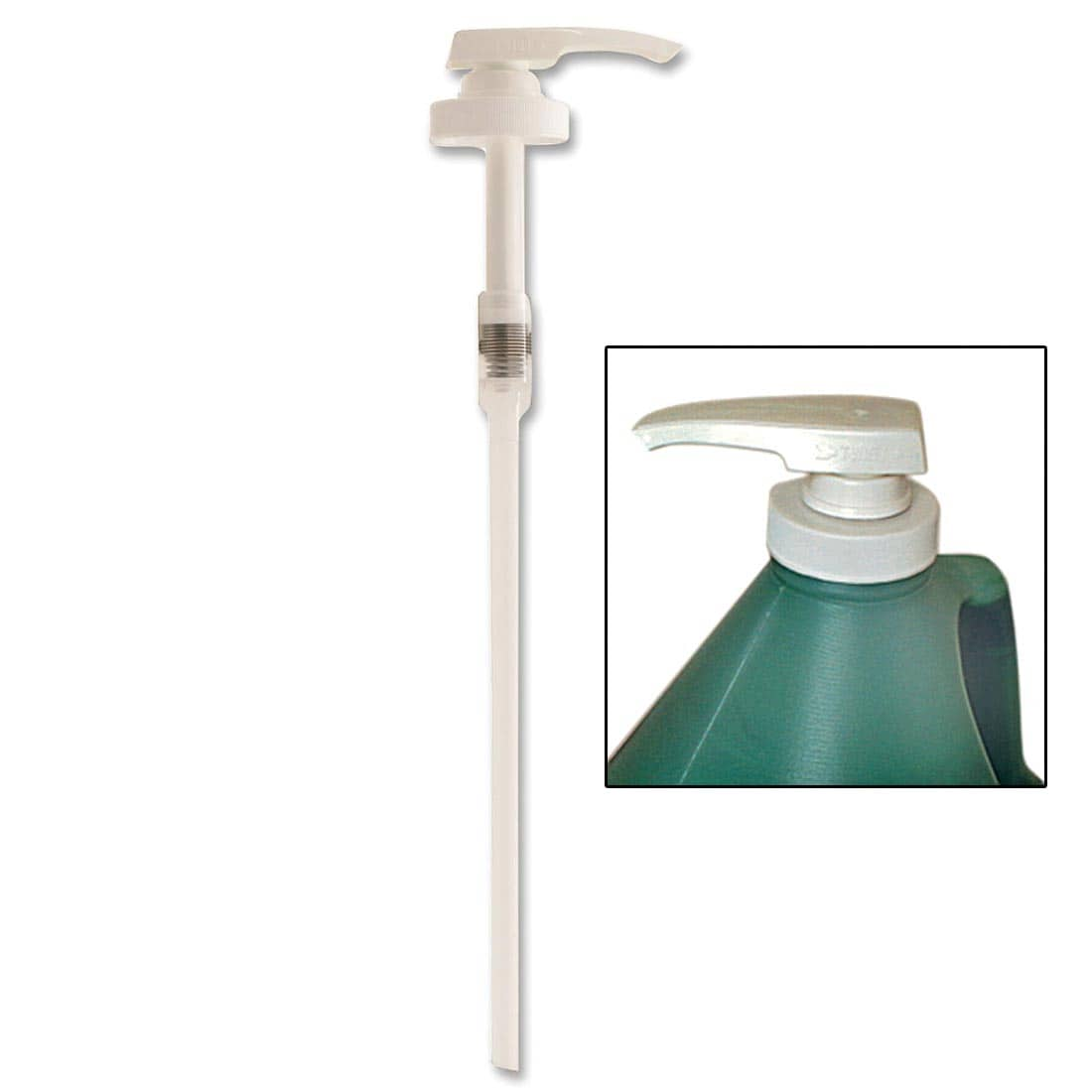 Crayola Dispenser Pump for Gallons with inset picture of it on top of a gallon jug of paint