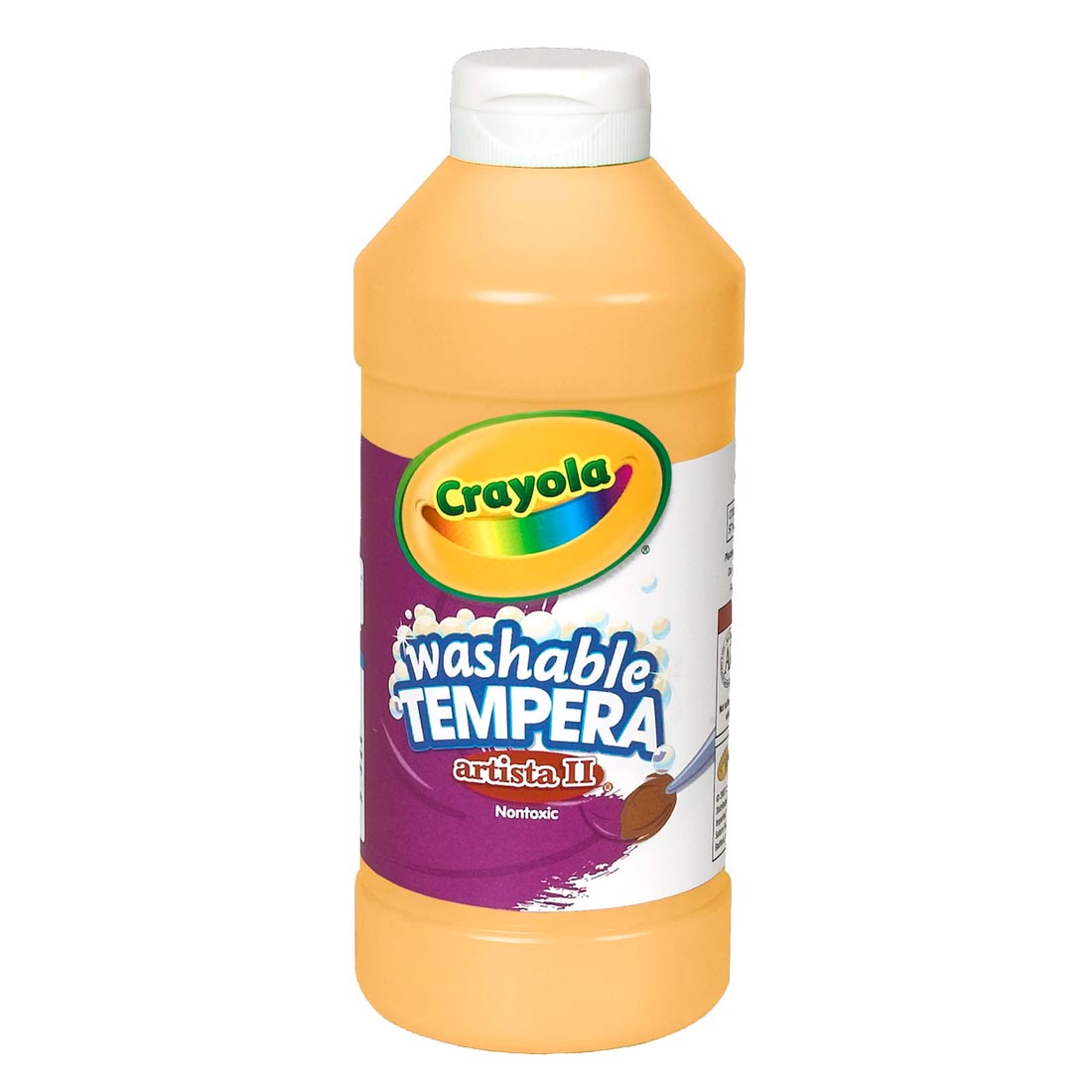 Bottle of Peach Crayola Artista II Washable Tempera Paint