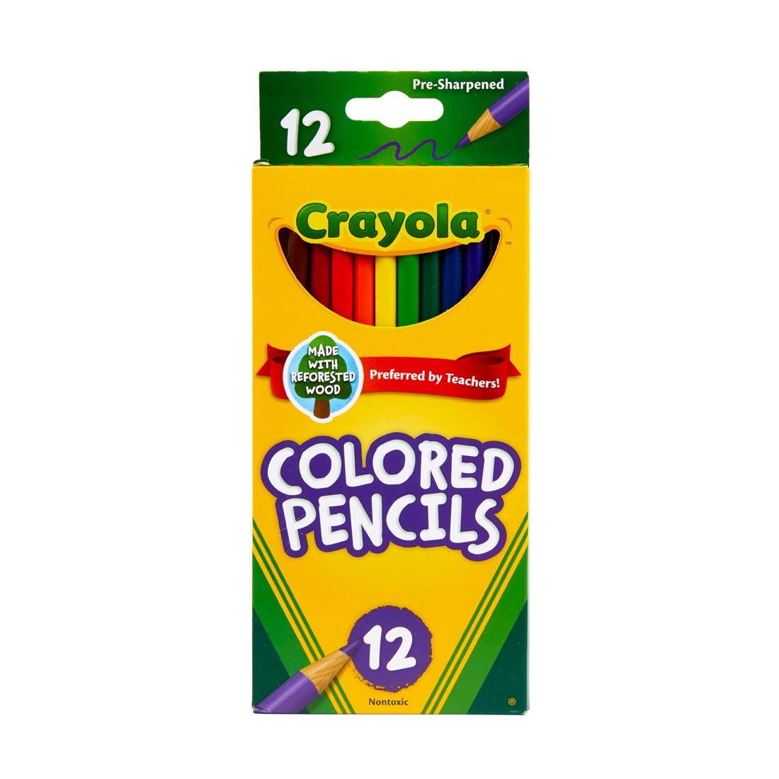Package of Crayola Colored Pencils 12-Color Set