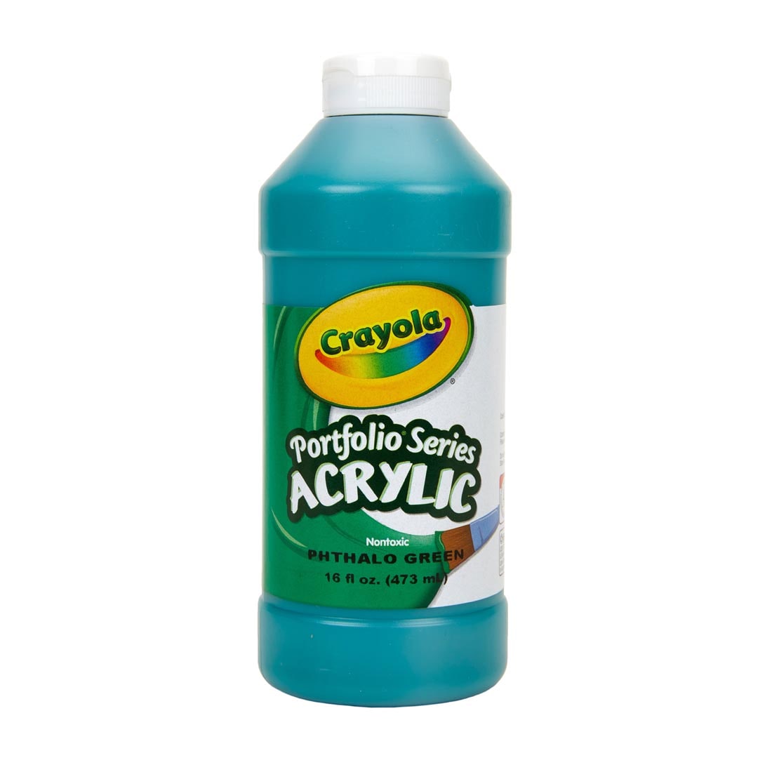 Bottle of Phthalo Green Crayola Portfolio Series Acrylic Paint