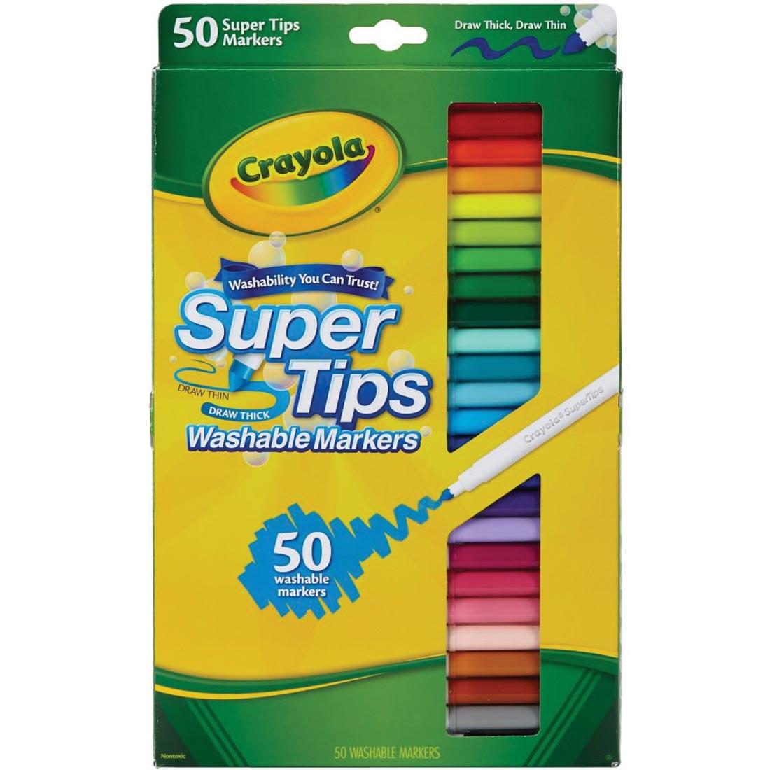 Crayola 50-Count Washable Super Tips Markers