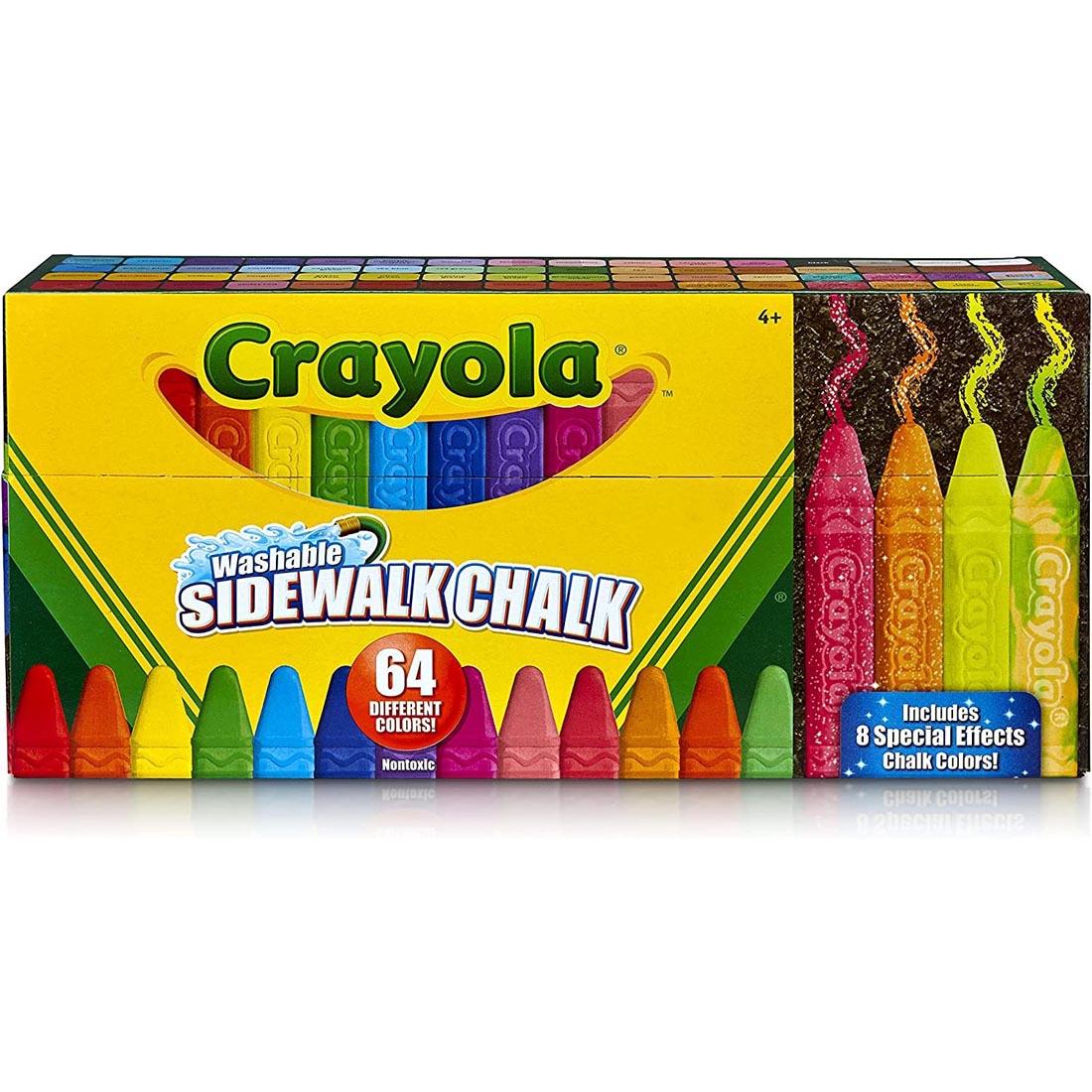 Box for Crayola Washable Sidewalk Chalk 64-Color Set