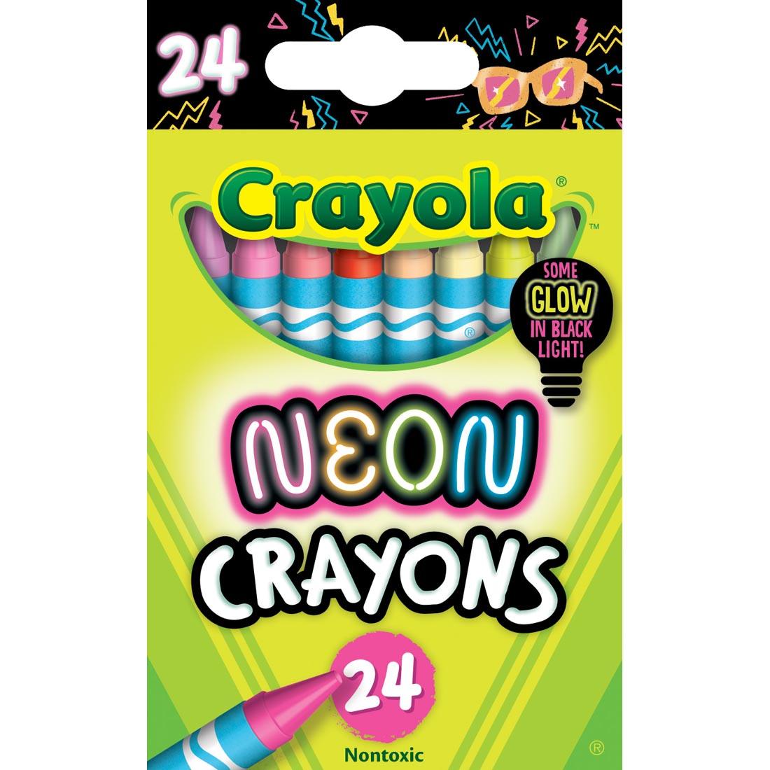 Crayola Neon Crayons 24-Count Set