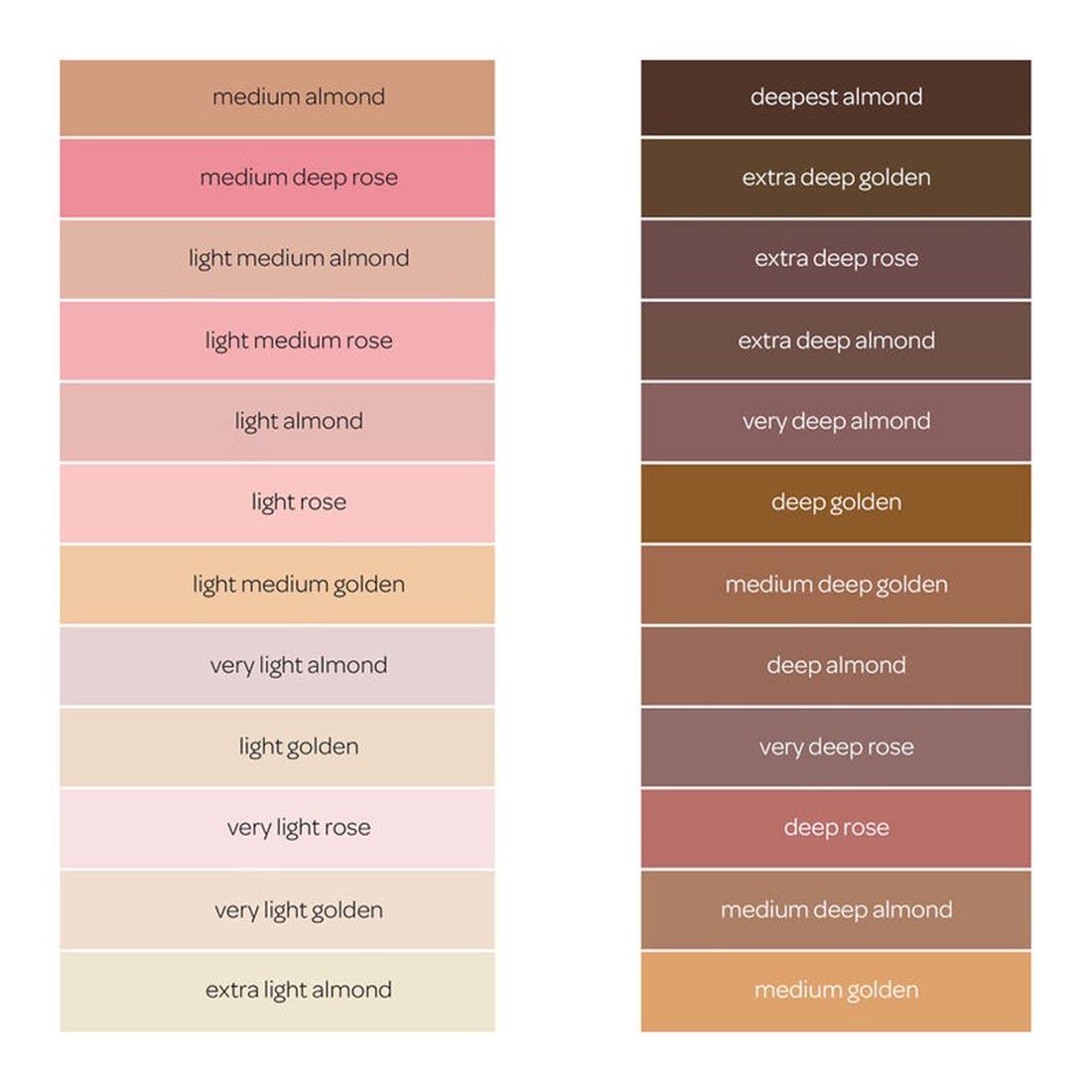 24 Color Names and Swatches from the Crayola Colors Of The World Crayons Classpack
