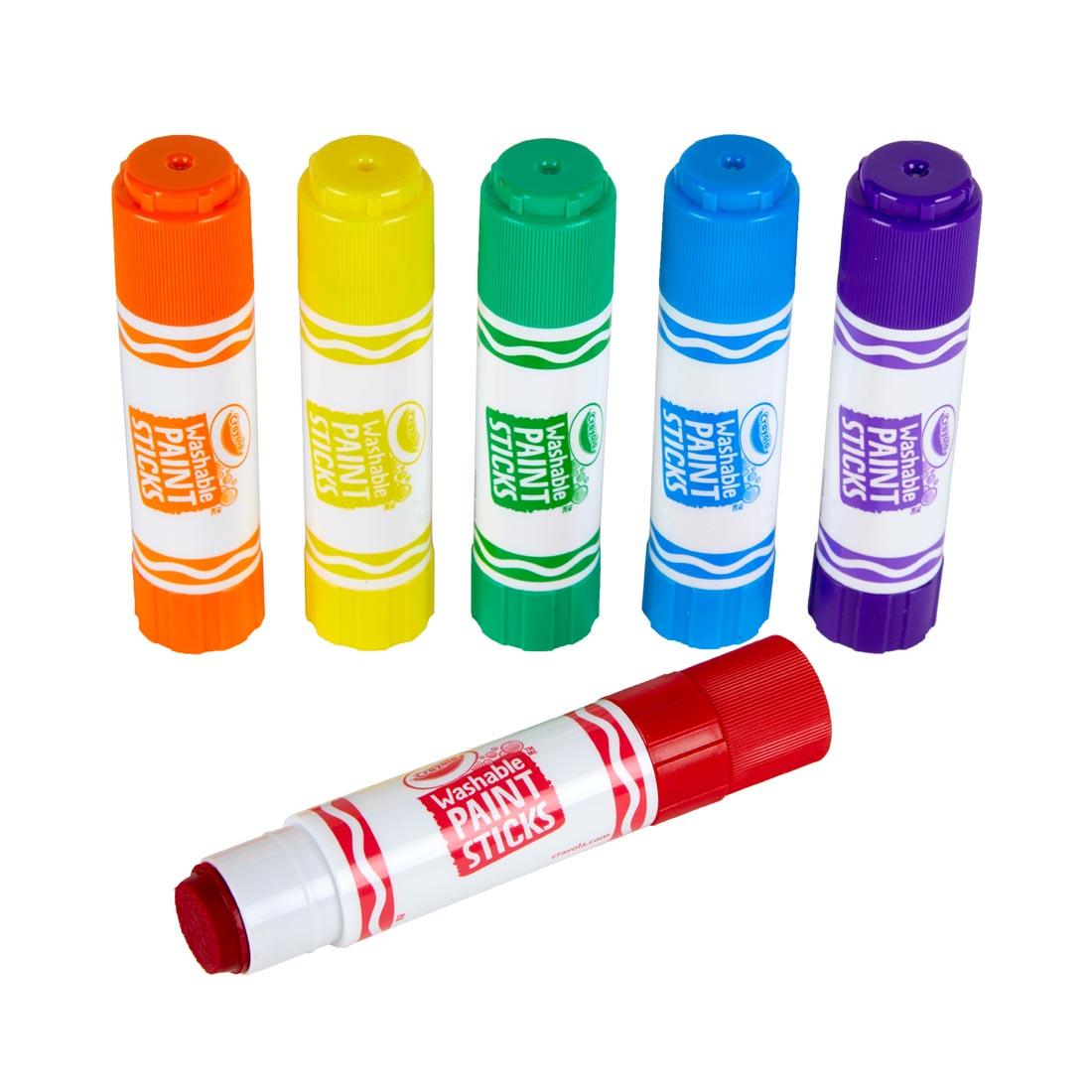 six Crayola Washable Paint Sticks