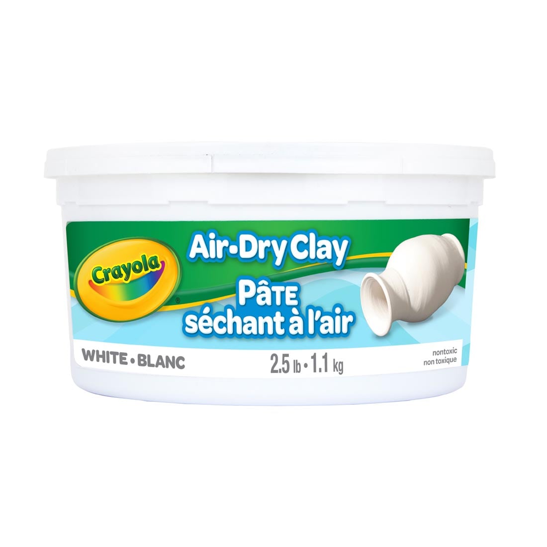 Crayola Air Dry Clay, 2.5lb Tub, Yellow, Pack of 4