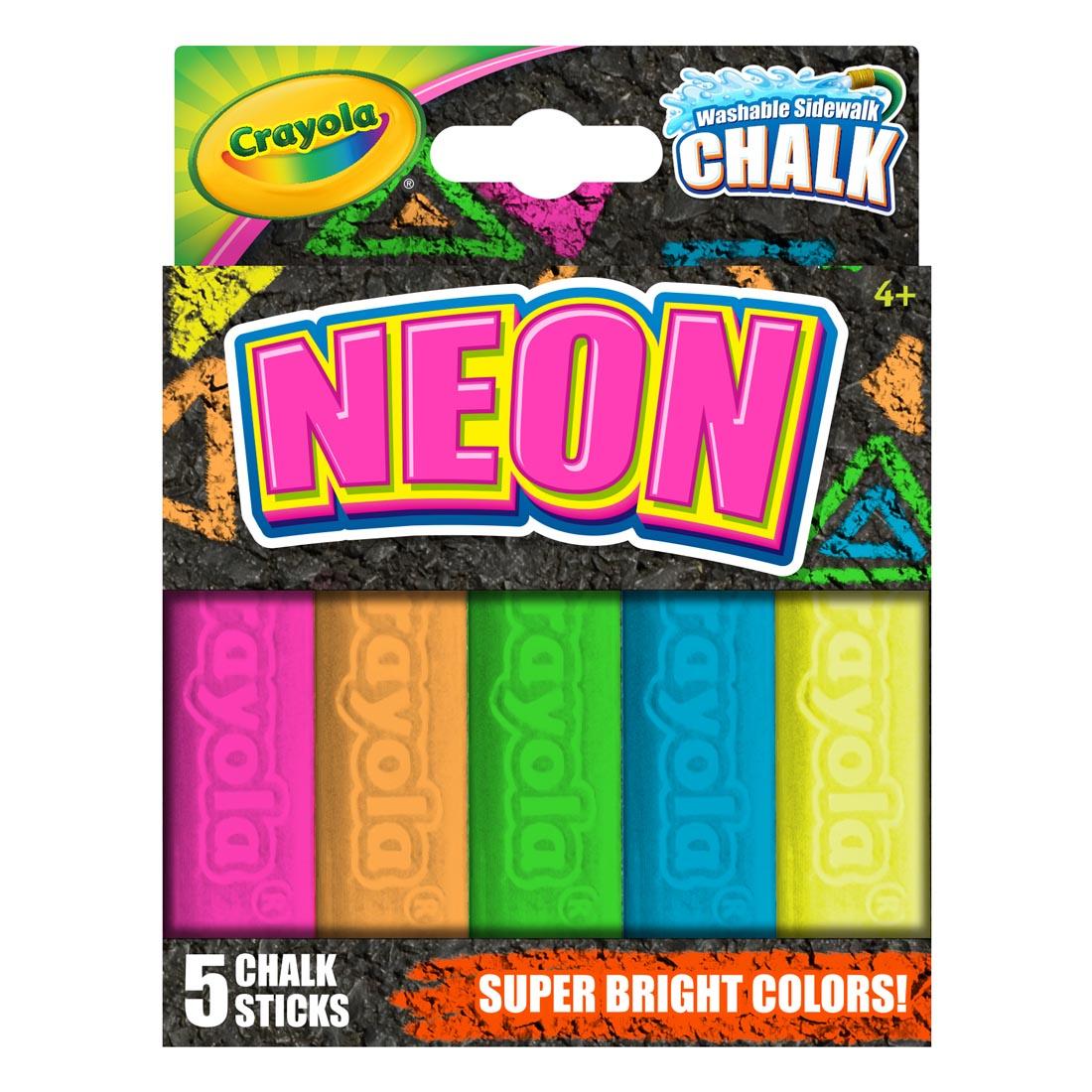 Crayola Washable Neon Sidewalk Chalk