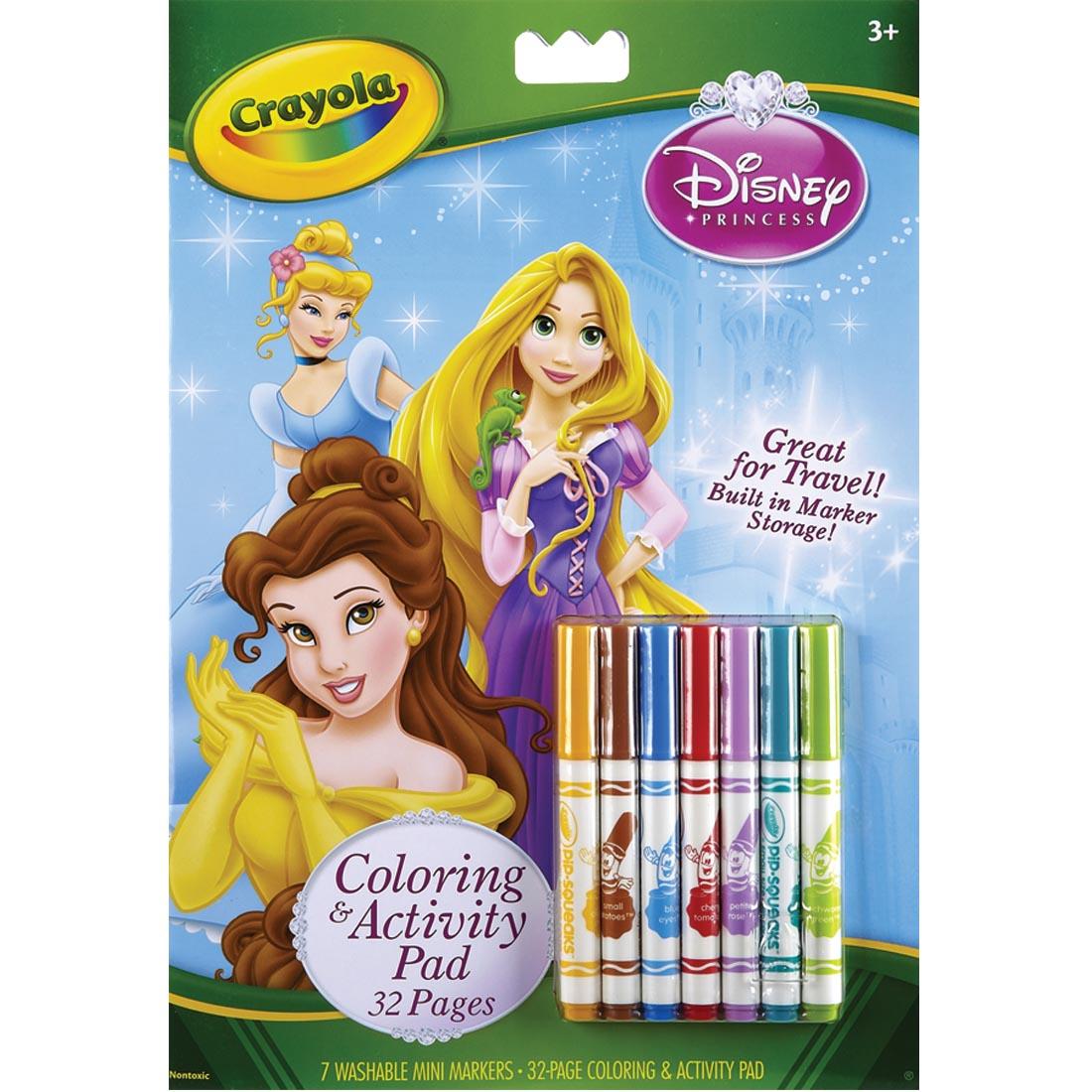 Crayola Disney Princess Coloring & Activity Book with 7 Mini Markers