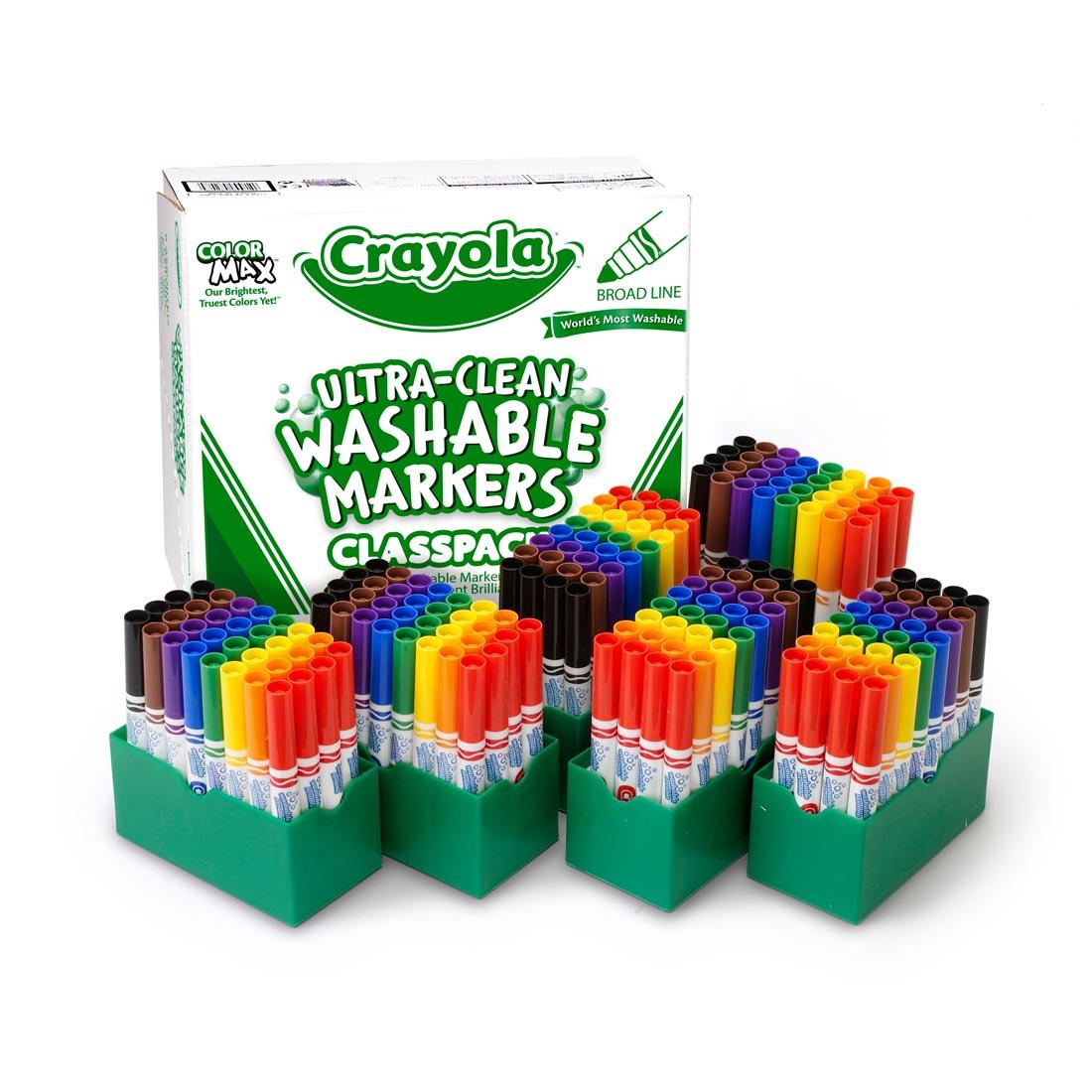 Crayola Ultra-Clean Washable Broad Line Markers 192-Count Classpack