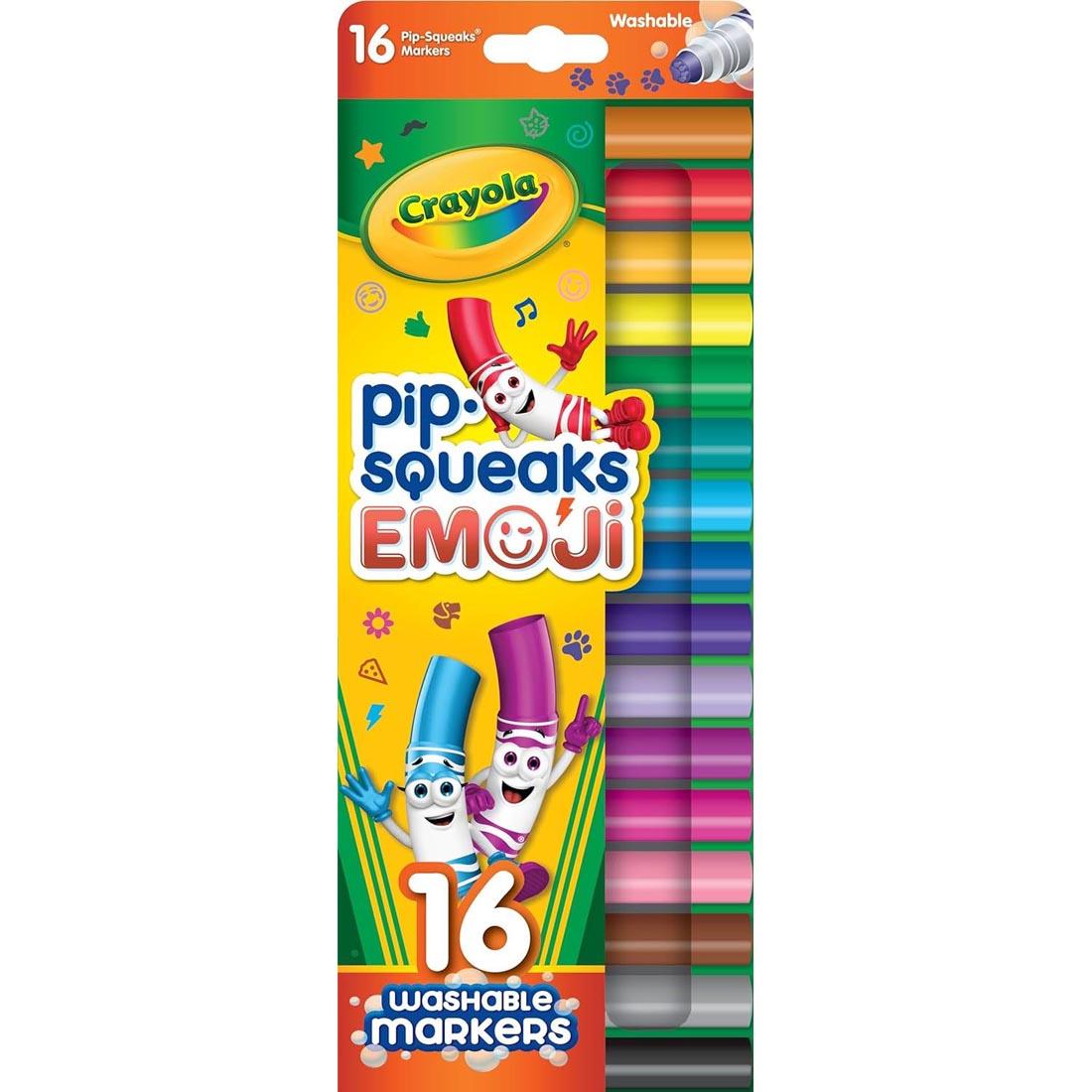 Crayola Pip-Squeaks Emoji Washable Markers 16-Color Set