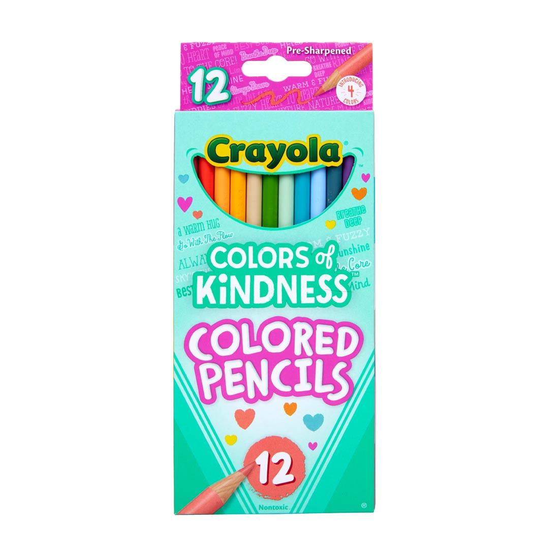 package of Crayola Colors of Kindness Colored Pencils 12-Count Set