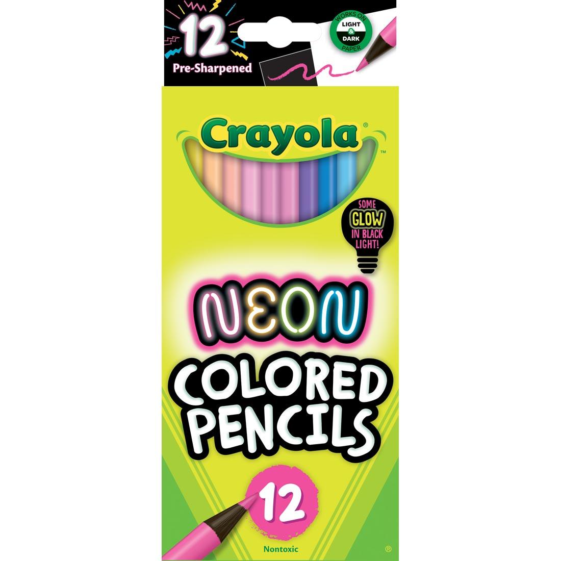 Crayola Colored Pencils 12 Count – All Black – Single Color Pack