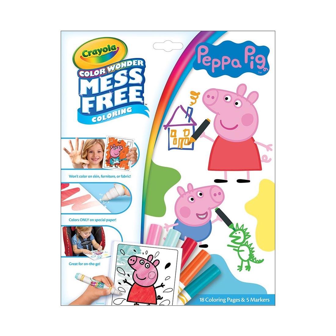 Crayola Color Wonder Mess Free Peppa Pig Coloring Set