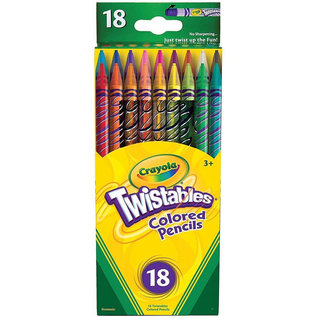 Crayola Twistables Colored Pencils 18-Color Set