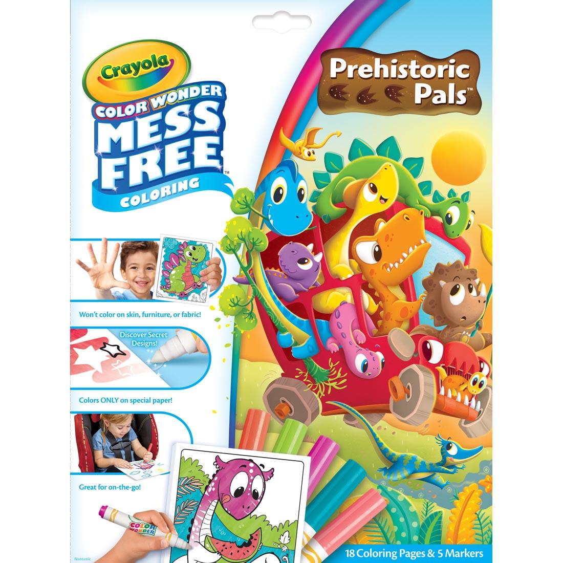 Package of Crayola Color Wonder Mess Free Prehistoric Pals Coloring Set