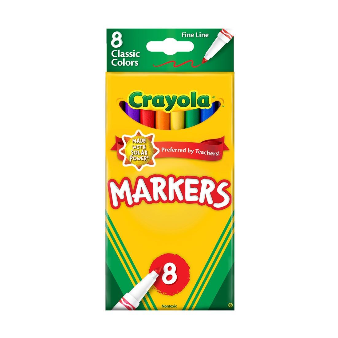 Crayola Fine Line Markers 8-Color Set