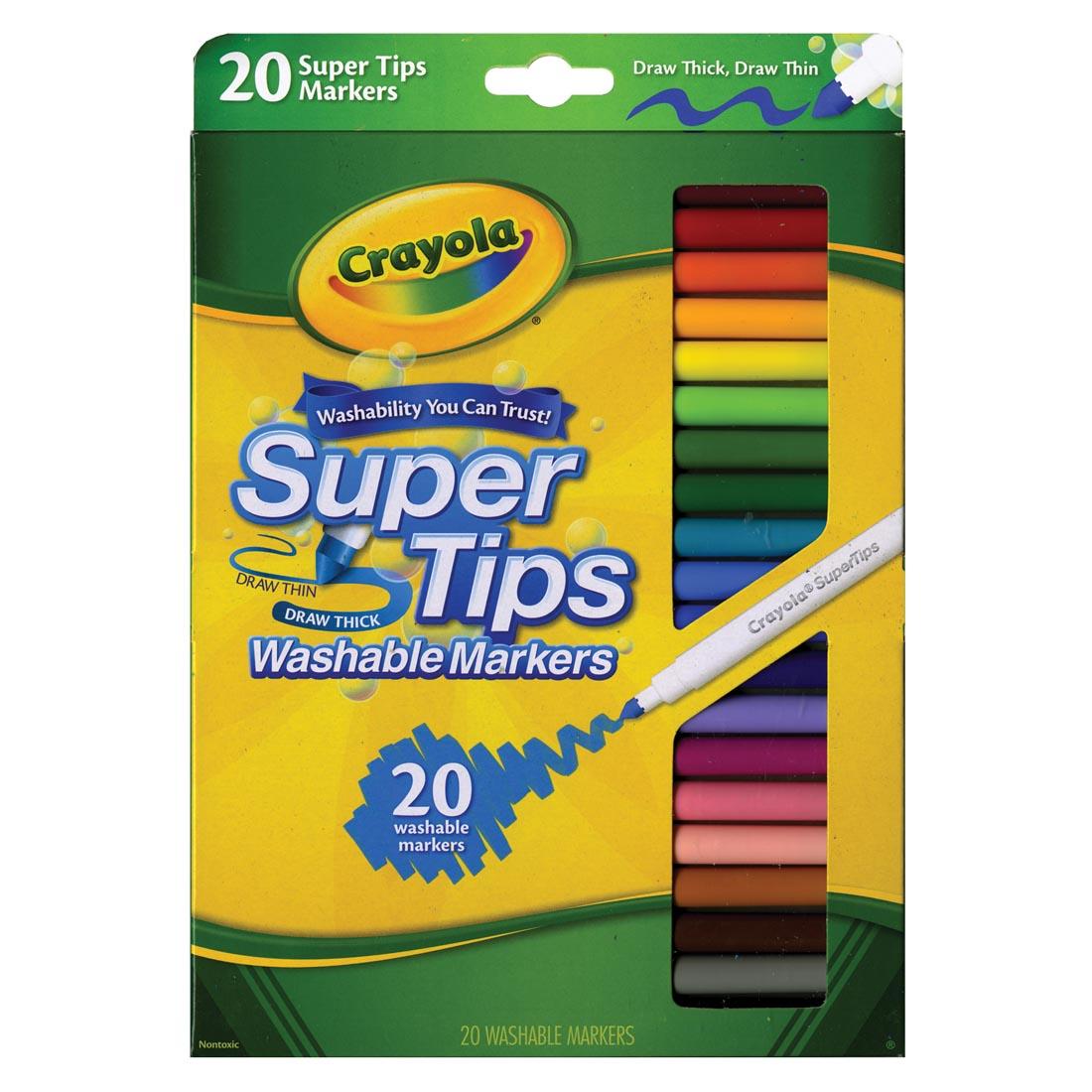 Crayola 20-Count Washable Super Tips Markers