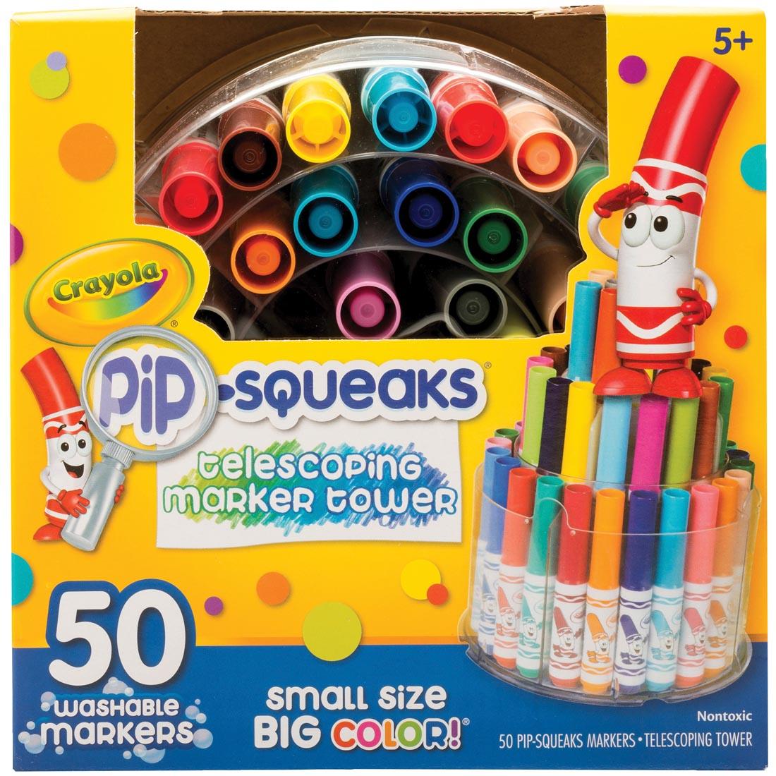 Crayola 50-Count Pip-Squeaks Washable Markers