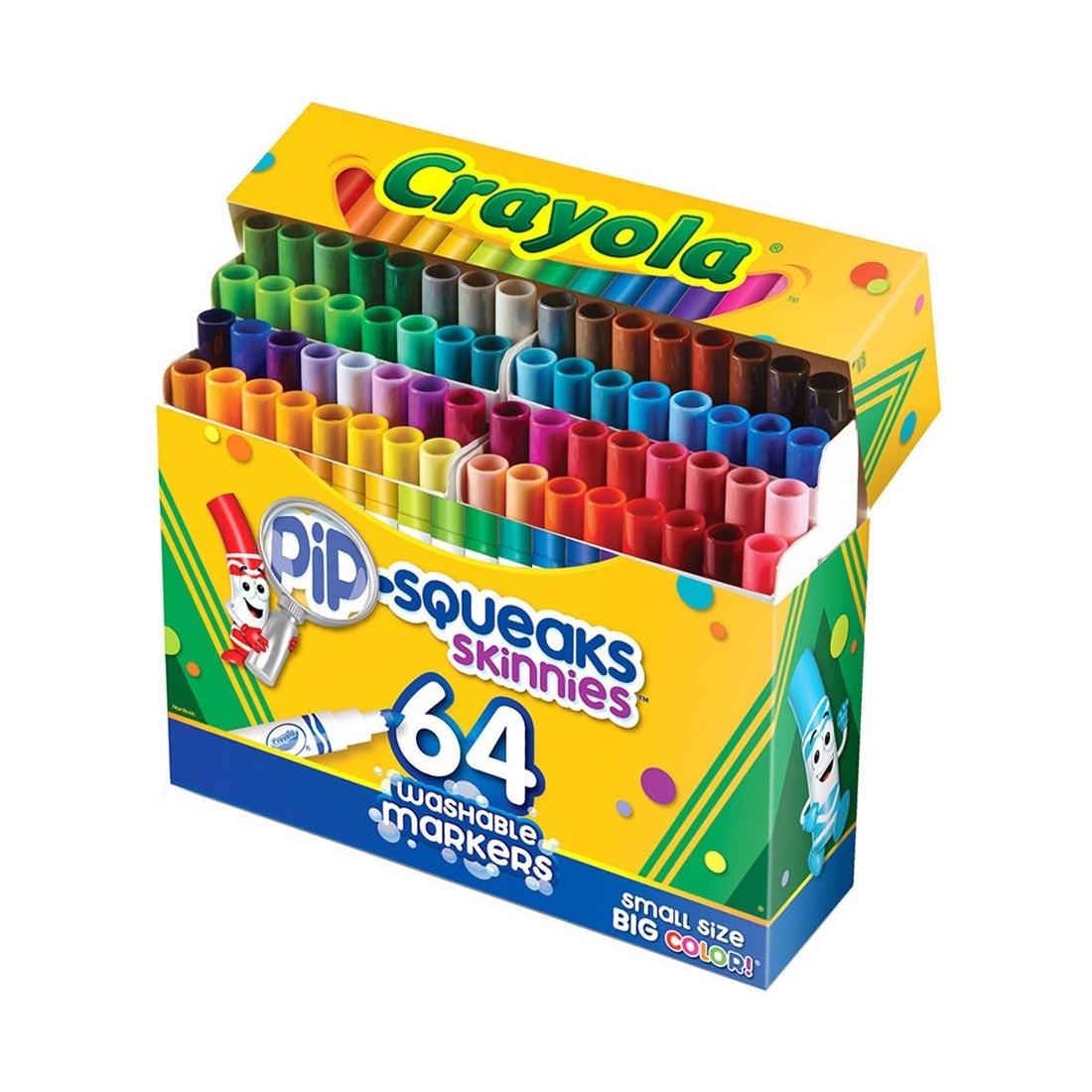 Crayola Pip-Squeaks Skinnies 64-Count Washable Markers