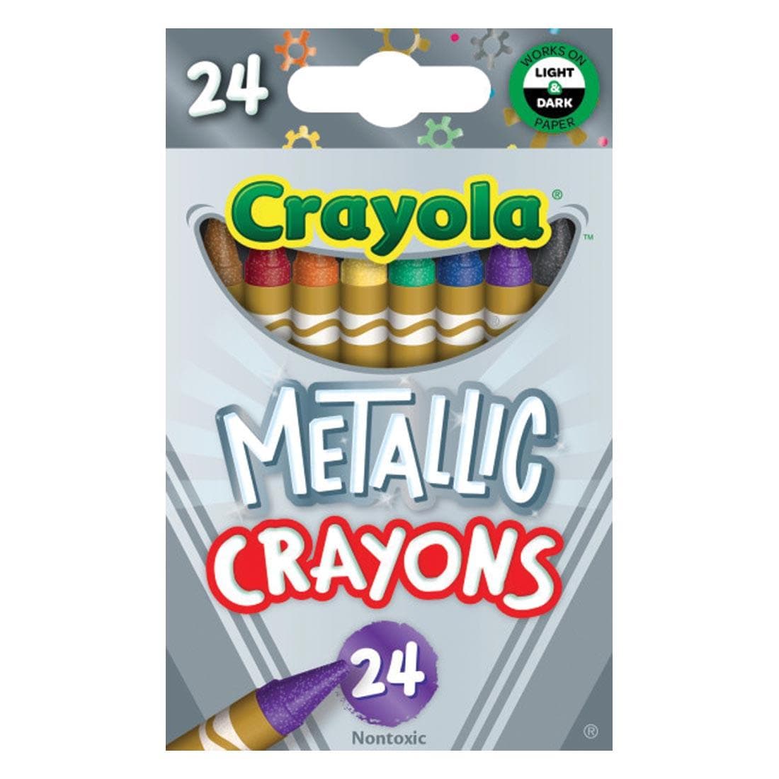 Box of 24 Crayola Metallic Crayons