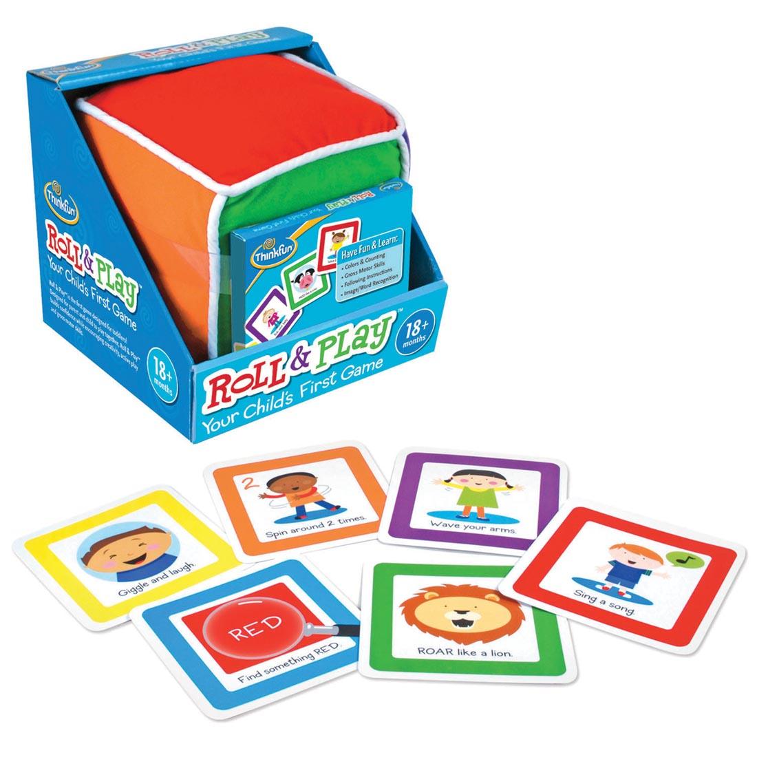 Package of Thinkfun Roll & Play Game with Sample Cards