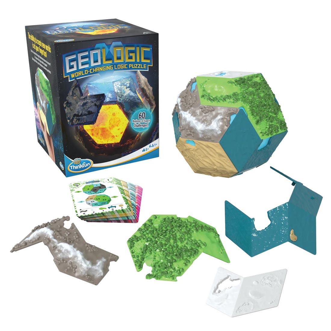 GeoLogic Puzzle By Thinkfun shown outside of packaging