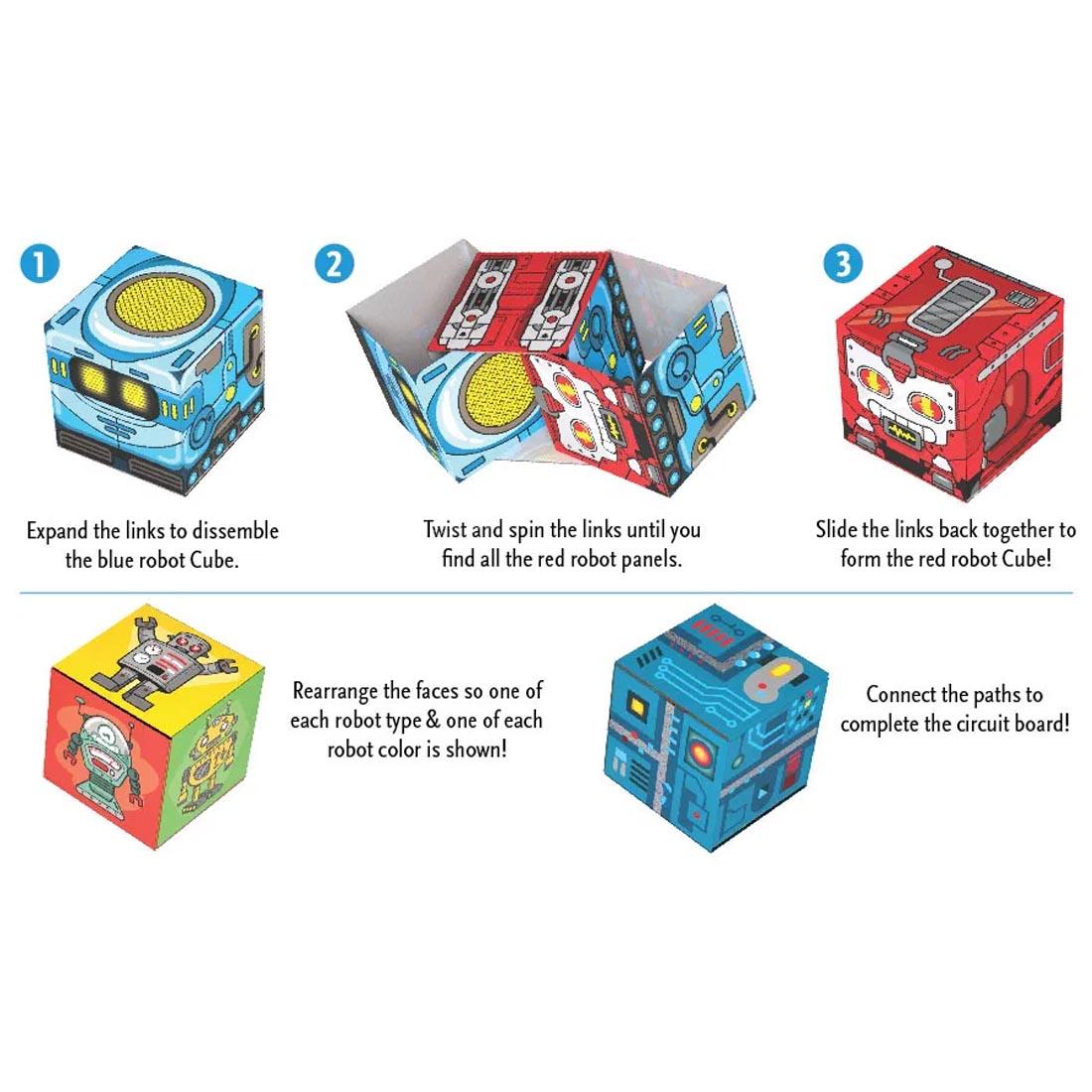 Instructions for Robots Block Chain Puzzles