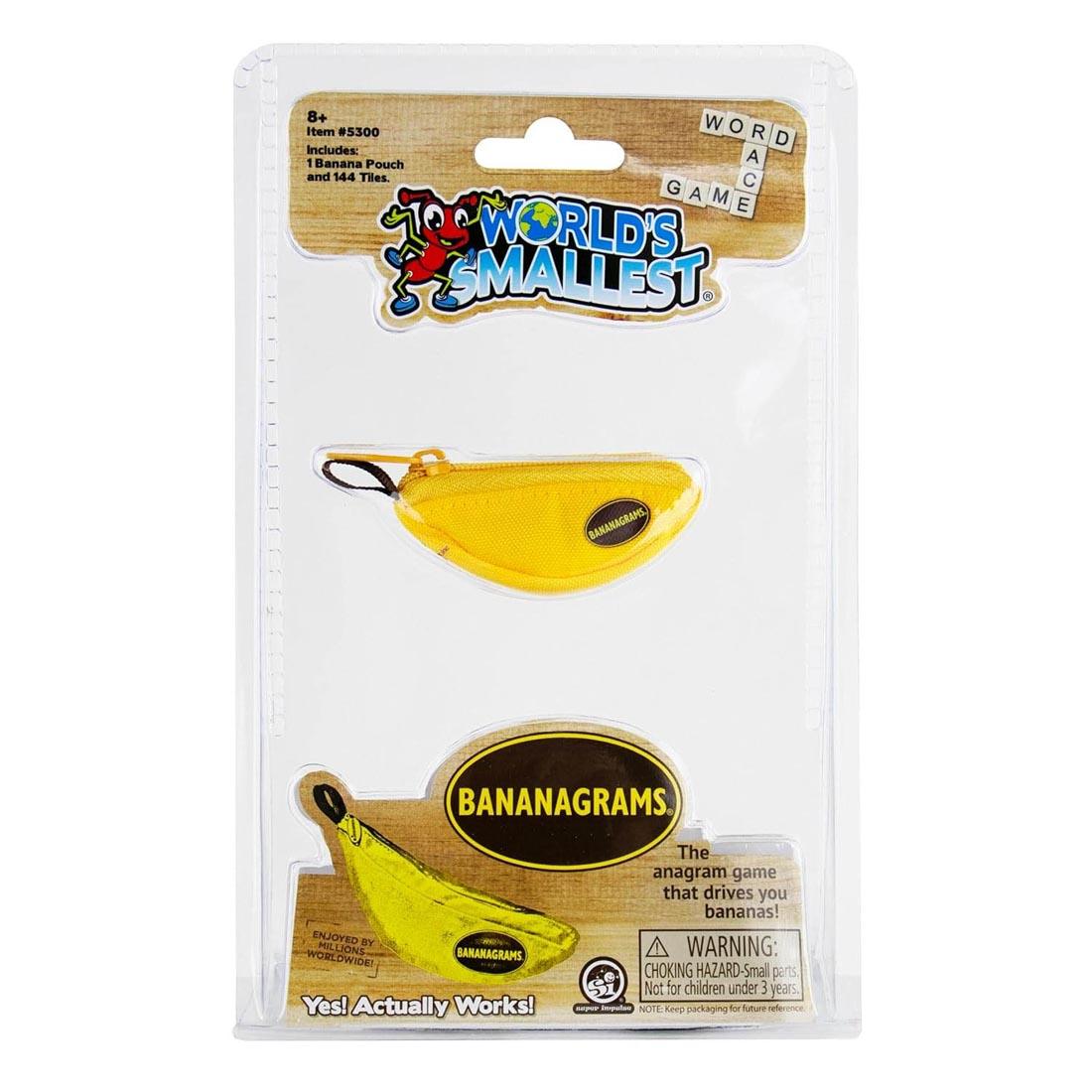 World's Smallest Bananagrams Game in package