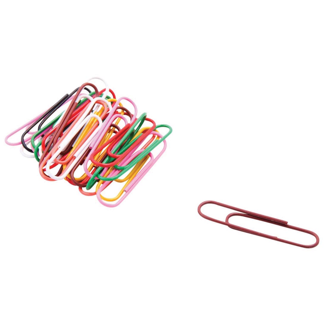 Large Vinyl-Coated Paper Clips 
